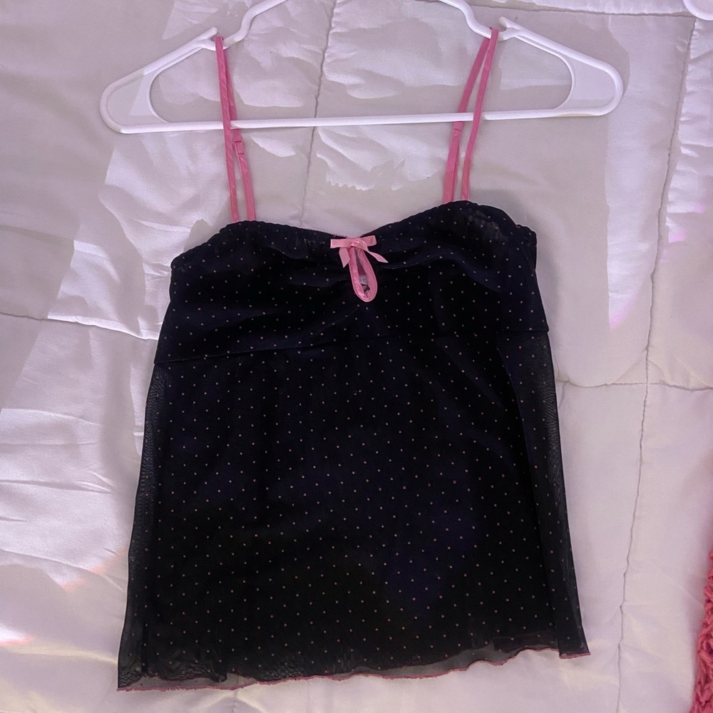 Victoria secret polka dot camisole